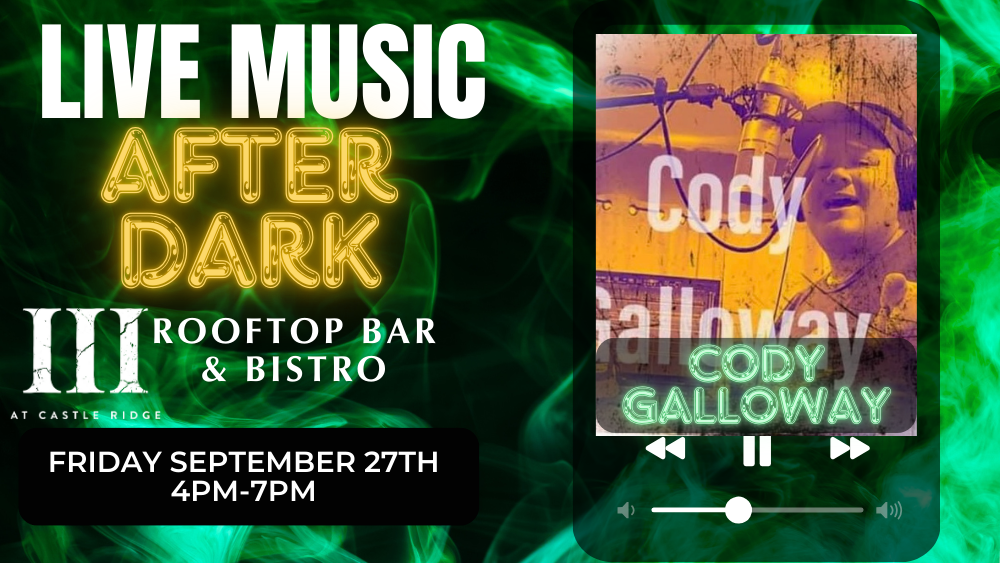 III Rooftop Bar & Bistro LIVE Music After Dark With Cody Galloway